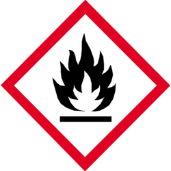 produits inflammables (10cm) - Autocollant(sticker)
