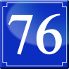numéroderue76 - classique 10x10cm - Autocollant(sticker)
