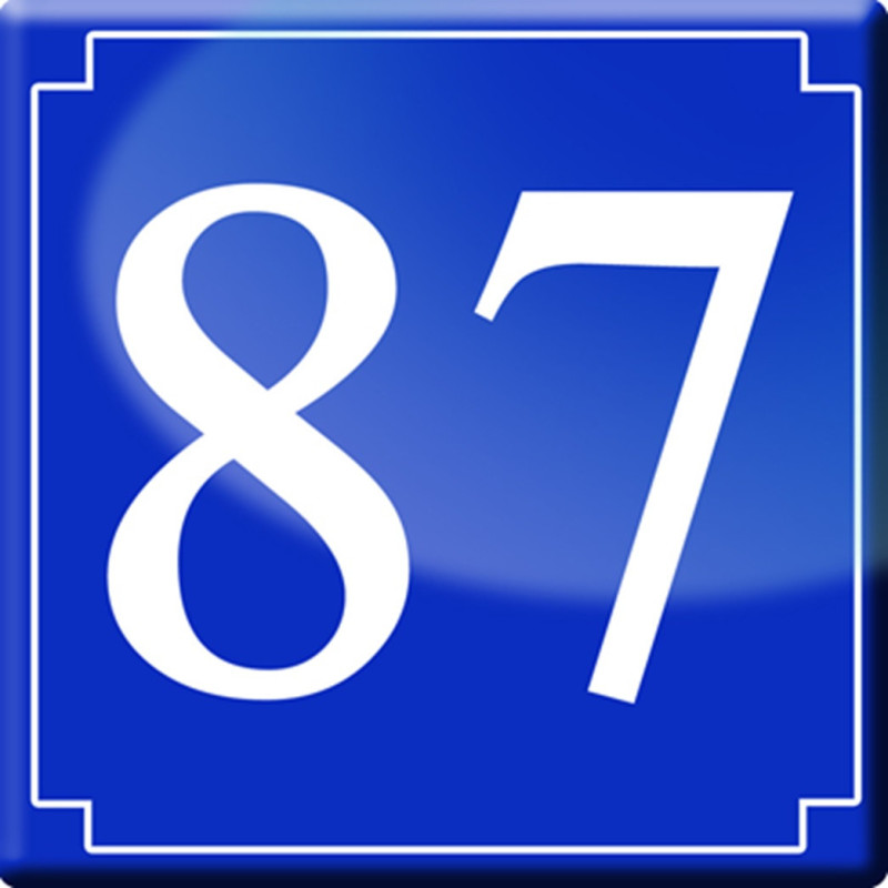 numéroderue87 - classique 10x10cm - Sticker/autocollant