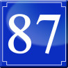 numéroderue87 - classique 10x10cm - Autocollant(sticker)