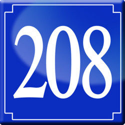 numéroderue208 - classique 10x10cm - Autocollant(sticker)