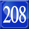 numéroderue208 - classique 10x10cm - Autocollant(sticker)