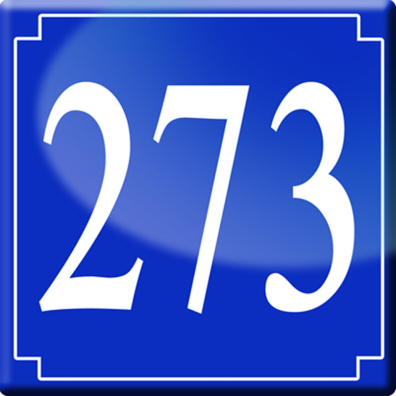 numéroderue273 - classique 10x10cm - Autocollant(sticker)