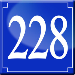 numéroderue228 - classique 10x10cm - Autocollant(sticker)