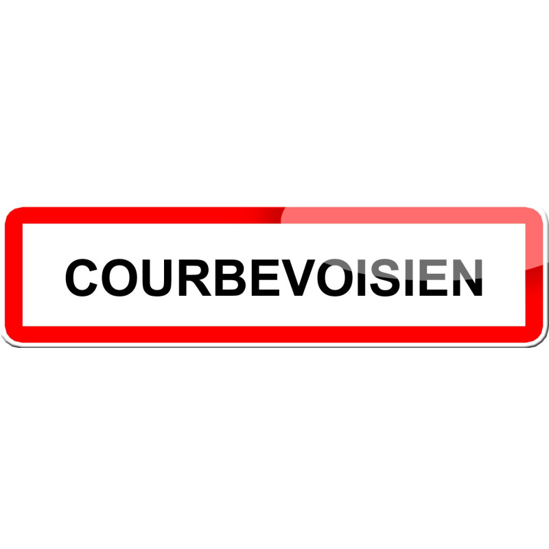 Courbevoisien (15x4cm) - Sticker/autocollant