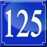 numéroderue125 - classique 10x10cm - Autocollant(sticker)