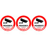 vidéo surveillance Résidence - 3fois 5cm - Sticker/autocollant