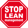Lean management stop (10x10cm) Sticker/autocollant