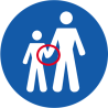 tenir la main de l'enfant - 20cm - Autocollant(sticker)