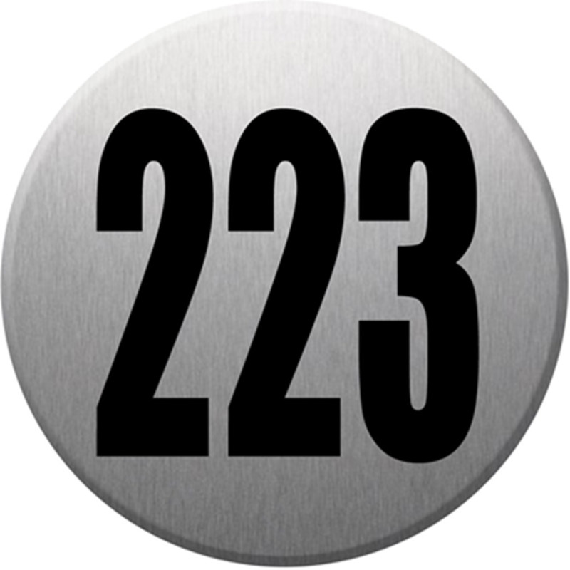 numéroderue223 - gris brossé 10x10cm - Autocollant(sticker) numéroderue223 - gris brossé 10x10cm - Autocollant(sticker)
