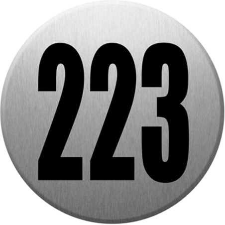 numéroderue223 - gris brossé 10x10cm - Autocollant(sticker)