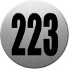 numéroderue223 - gris brossé 10x10cm - Autocollant(sticker)