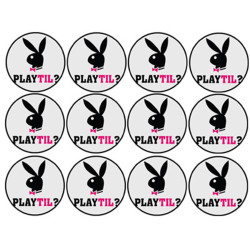 Playtil (12 fois 5cm) - Sticker/autocollant