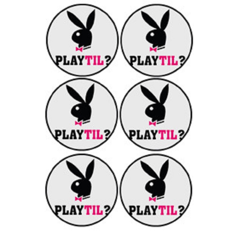 Playtil (6 fois 5cm) - Sticker/autocollant