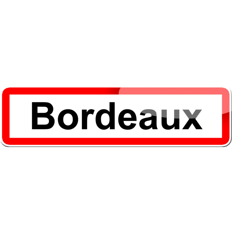 Bordeaux (15x4cm) - Sticker/autocollant