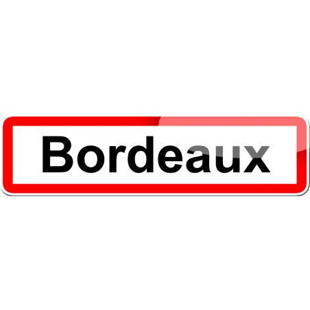 Bordeaux (15x4cm) - Sticker/autocollant