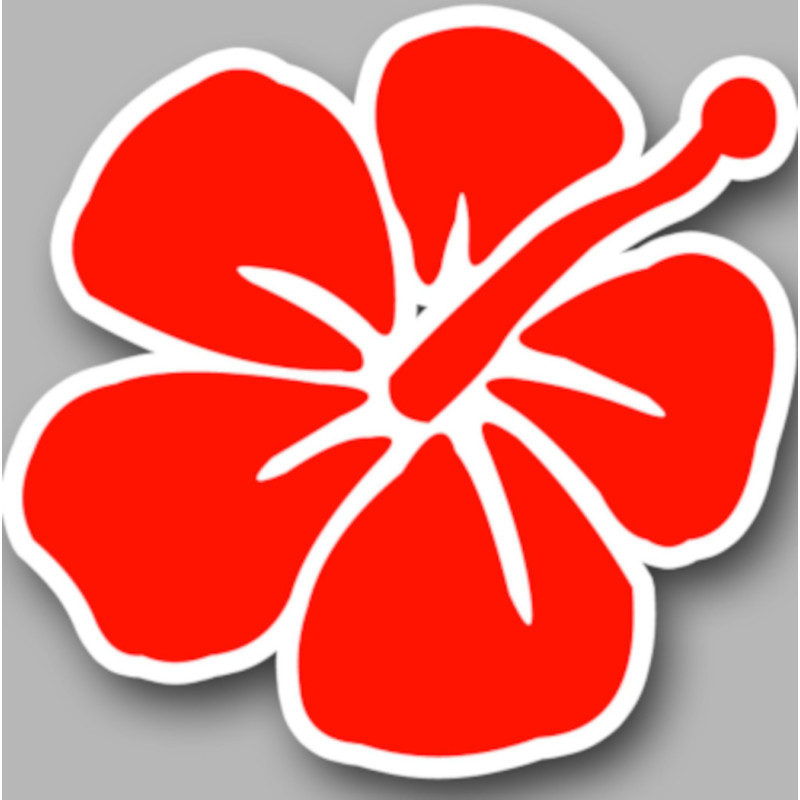 Repère fleur 2 (10x10cm) - Sticker/autocollant