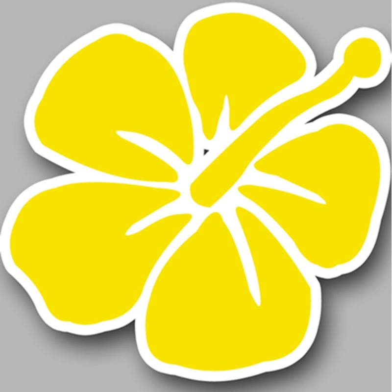 Repère fleur 3 (10x10cm) - Sticker/autocollant