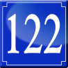 numéroderue122 - classique 10x10cm - Autocollant(sticker)