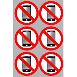 éteindre son smartphone (6fois 5cm) - Sticker/autocollant