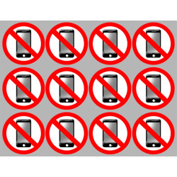 éteindre son smartphone (12fois 5cm) - Sticker/autocollant