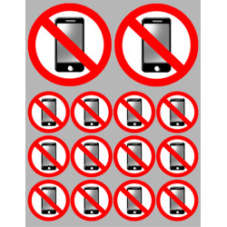 éteindre son smartphone (2fois 10cm - 12fois 5cm) - Sticker/autocolla