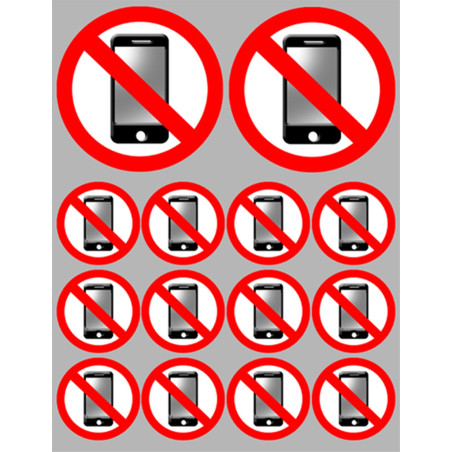 Éteindre son téléphone mobile (2 fois 10cm - 12 fois 5cm) - Sticker