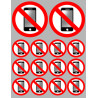 Éteindre son téléphone mobile (2 fois 10cm - 12 fois 5cm) - Sticker