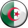 Drapeau Algérien rond (15cm) - Sticker/autocollant