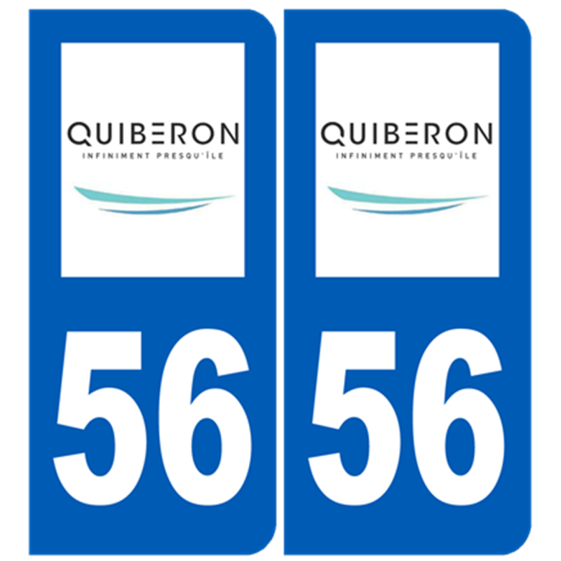 immatriculation Quiberon 56 - Sticker/autocollant