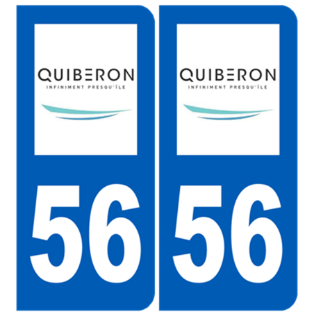 immatriculation Quiberon 56 - Sticker/autocollant