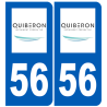 immatriculation Quiberon 56 - Sticker/autocollant