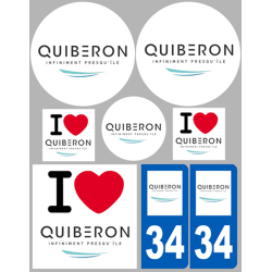 Quiberon (8 autocollants variés) - Sticker/autocollant