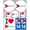 Bayeux (8 autocollants variés) - Sticker/autocollant