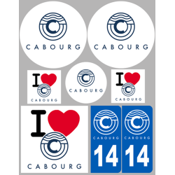Cabourg (8 autocollants variés) - Sticker/autocollant