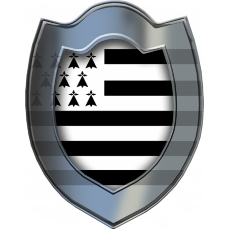 Bouclier Breton (20x15.5cm) - Sticker/autocollant