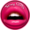 Sexy girl (10x10cm) - Sticker/autocollant