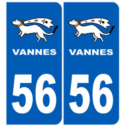 immatriculation Vannes 56 - Sticker/autocollant