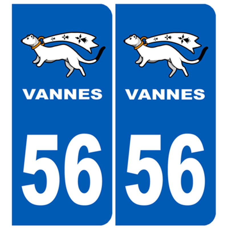 immatriculation Vannes 56 - Sticker/autocollant