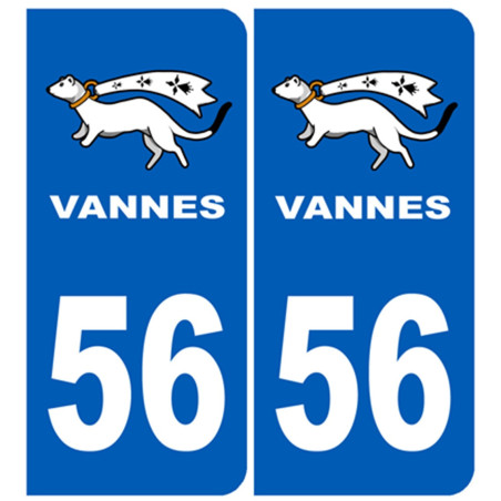immatriculation Vannes 56 - Sticker/autocollant