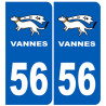 immatriculation Vannes 56 - Sticker/autocollant