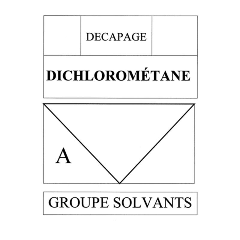 Dichlorometane A (14,5x21cm) - sticker / autocollant