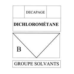 Dichlorometane B (14.5x21cm) - sticker / autocollant