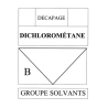 Dichlorometane B (14.5x21cm) - sticker / autocollant