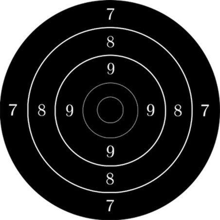 Cible noire (20cm) - Sticker/autocollant