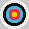 Cible colorée (20 cm) - Sticker/autocollant