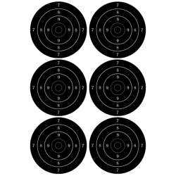 Cible noire 2 (6 fois 10cm) - Sticker/autocollant