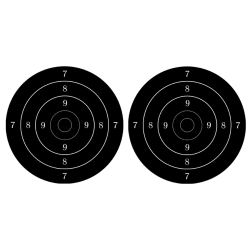Cible noire (2 fois 10cm) - Sticker/autocollant