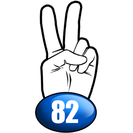 salut de motard département 82 (15x7,2cm) - Sticker/autocollant