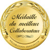 Médaille du meilleur collaborateur (20x20cm) - Sticker/autocollant